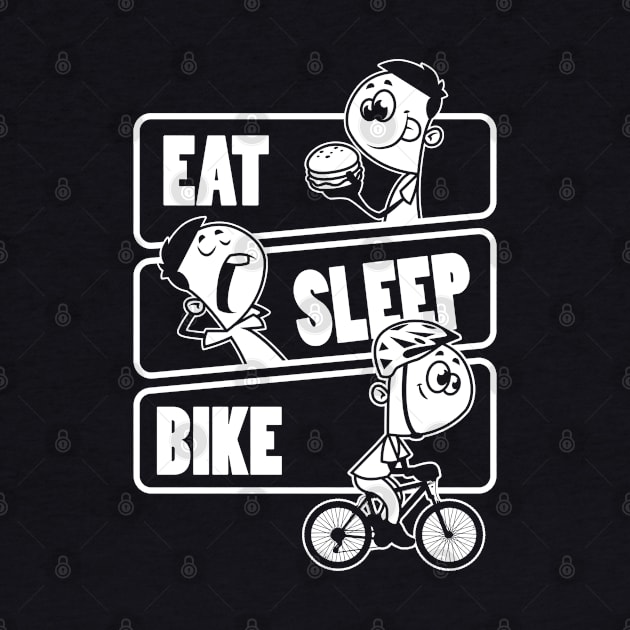 Eat Sleep Bike - Bicycle Cycle Bike Gift design by theodoros20